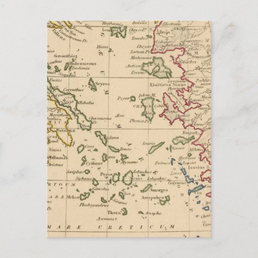 Carte Postale mer Égée (Devant)