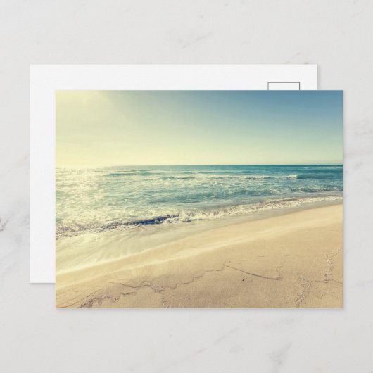 Carte Postale Mer en hiver (Devant / Derrière)