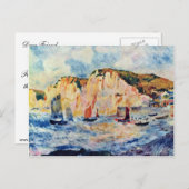 Carte Postale Mer Et Falaises De Pierre-Auguste Renoir (Devant / Derrière)
