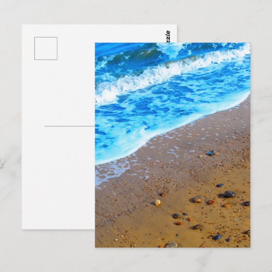 Carte Postale Mer et sable (Devant / Derrière)