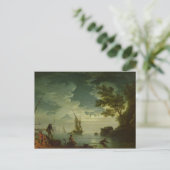 Carte Postale Mer, Lune, 1772 (Debout devant)