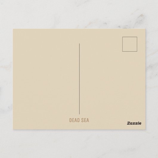 Carte Postale Mer morte (Dos)