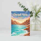 Carte Postale Mer Morte Jordanie (Debout devant)