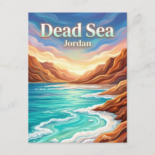Carte Postale Mer Morte Jordanie (Devant)