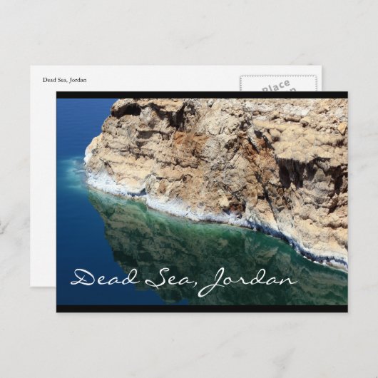 Carte Postale mer morte jordanie (Devant / Derrière)