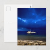 Carte Postale Mer nocturne. affiche (Devant / Derrière)