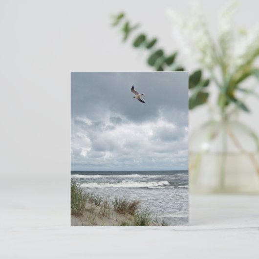 Carte Postale Mer orageuse (Debout devant)