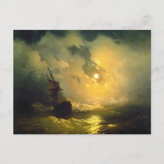 Carte Postale Mer orageuse la nuit, Aivazovsky (Devant)
