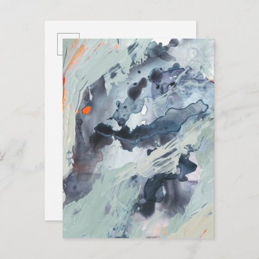 Carte Postale Mer polyphonique - Bleu (Devant / Derrière)