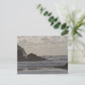 Carte Postale Mer rugueuse à Perranporth (Debout devant)