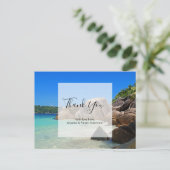 Carte Postale Mer tropicale Mariage de la côte rocheuse (Debout devant)