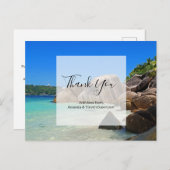 Carte Postale Mer tropicale Mariage de la côte rocheuse (Devant / Derrière)