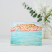 Carte Postale Mer Turquoise de Budelli (Debout devant)