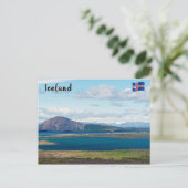 Carte Postale Mer typique de l'Islande avec fermes (Debout devant)