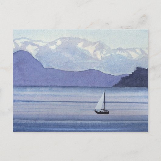 Carte Postale Mer violet (Devant)