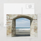 Carte Postale Mer vue d'une arcade (Devant / Derrière)