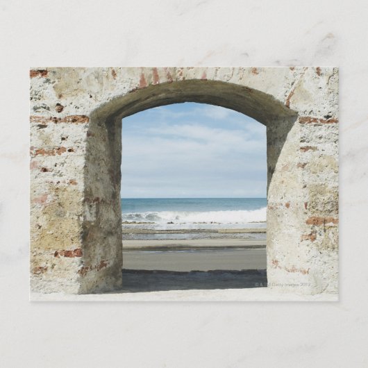 Carte Postale Mer vue d'une arcade (Devant)
