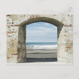 Carte Postale Mer vue d'une arcade