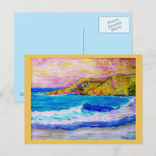 Carte Postale mer zen (Devant / Derrière)