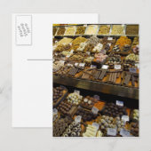 Carte Postale Mercat de Sant Josep, bonbons au chocolat (Devant / Derrière)