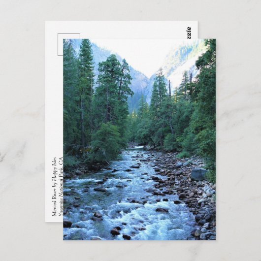 Carte Postale Merced river by Happy Isles, Yosemite, CA (Devant / Derrière)