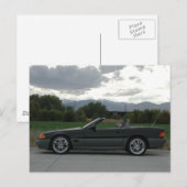 Carte Postale Mercedes-Benz 500 SL Roadster (Devant / Derrière)