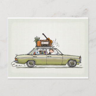 Carte Postale Mercedes Benz vintage