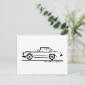 Carte Postale Mercedes SL Pagoda Hardtop (Debout devant)