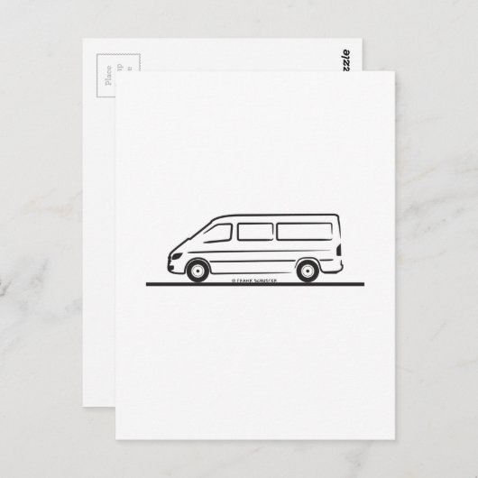 Carte Postale Mercedes Sprinter (Devant / Derrière)