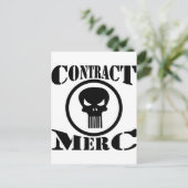 Carte Postale Mercenaire Merc Contrat (Debout devant)