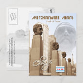 Carte Postale Merchandise Mart Hall of Fame, Chicago, Illinois (Devant / Derrière)