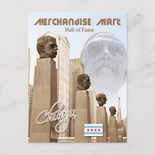 Carte Postale Merchandise Mart Hall of Fame, Chicago, Illinois (Devant)