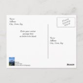 Carte postale Merci (Dos)