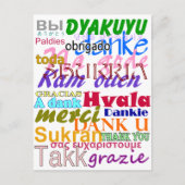 Carte postale Merci (Devant)