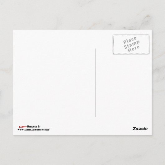 Carte postale Merci (Dos)