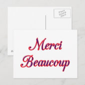 Carte Postale Merci (Devant / Derrière)