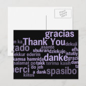 Carte postale Merci (Devant / Derrière)