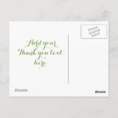 Carte Postale Merci. (Dos)