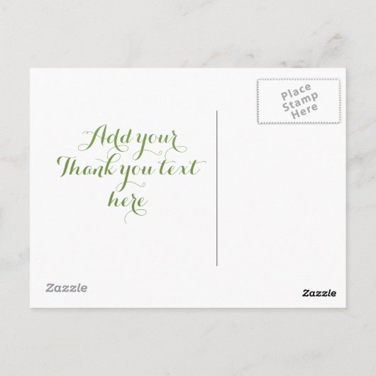 Carte Postale Merci. (Dos)