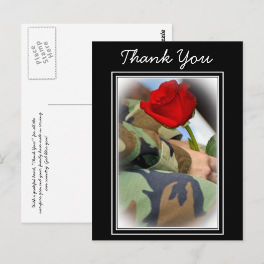 Carte postale Merci (Devant / Derrière)