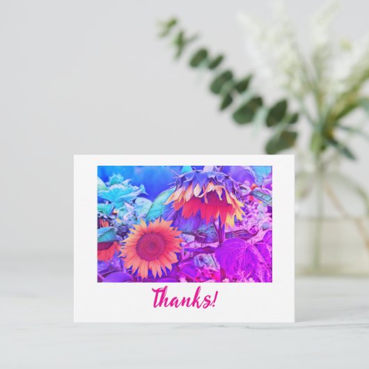 Carte Postale Merci  (Debout devant)