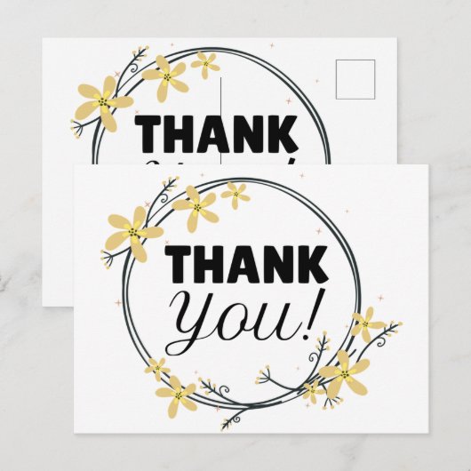 Carte Postale Merci (Devant / Derrière)