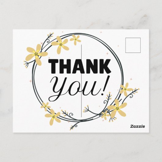 Carte Postale Merci (Dos)