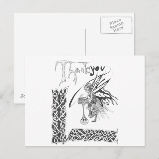 Carte postale Merci (Devant / Derrière)