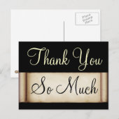 Carte postale Merci (Devant / Derrière)