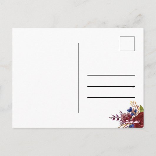 Carte postale Merci (Dos)