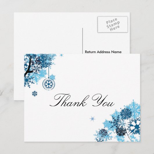 Carte postale Merci (Devant / Derrière)