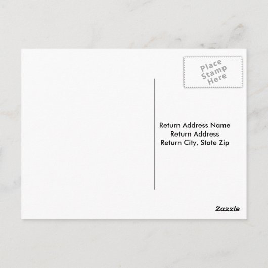 Carte postale Merci (Dos)