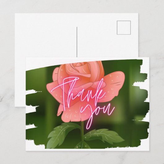 Carte postale Merci (Devant / Derrière)