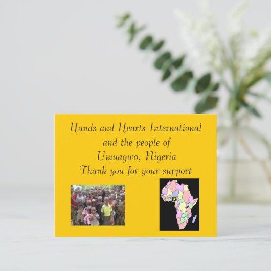 Carte Postale Merci (Debout devant)